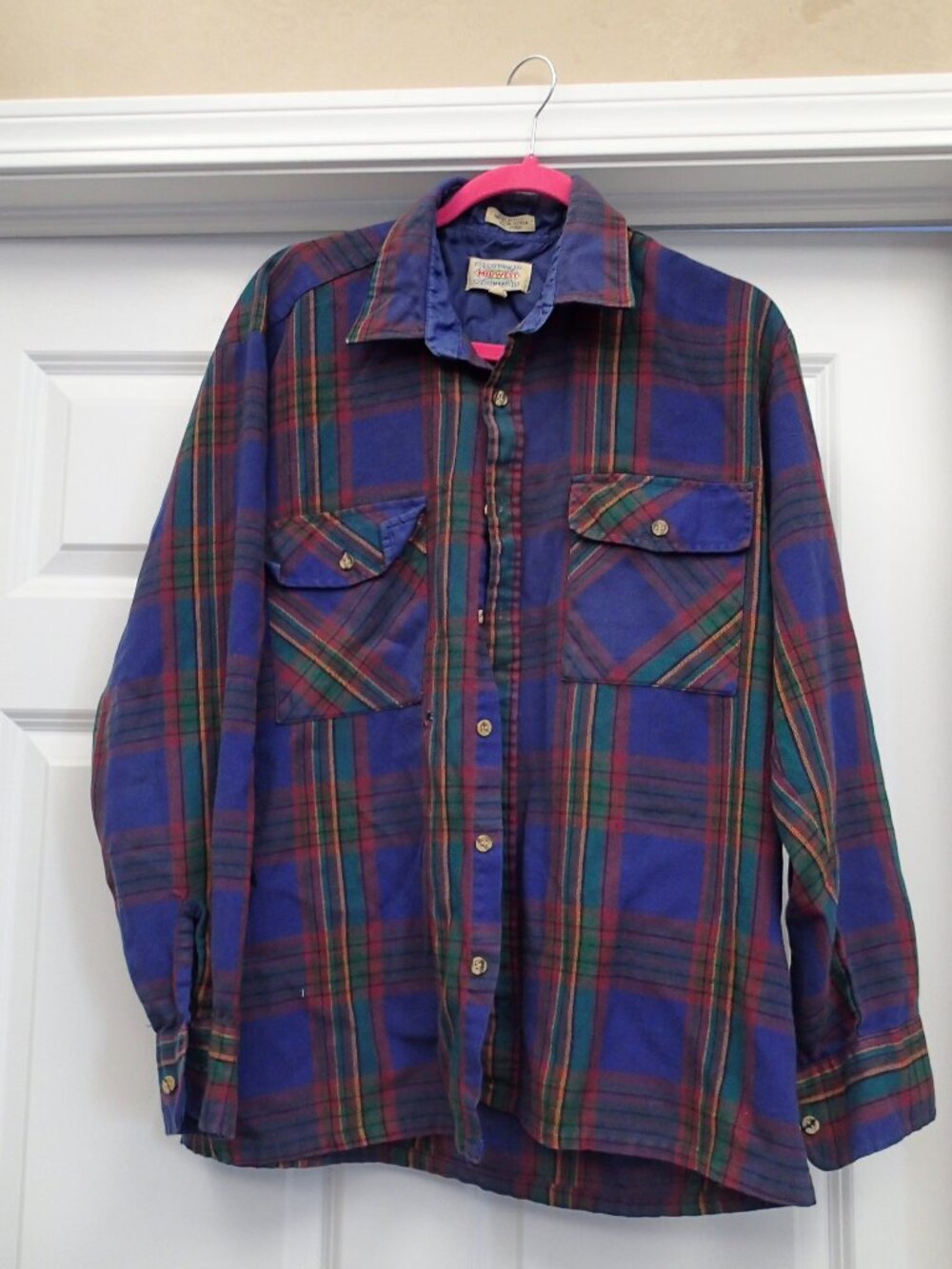 Midwest Clothing Company Mens' Long Sleeve Shirt Size Large 16- 16 1/2